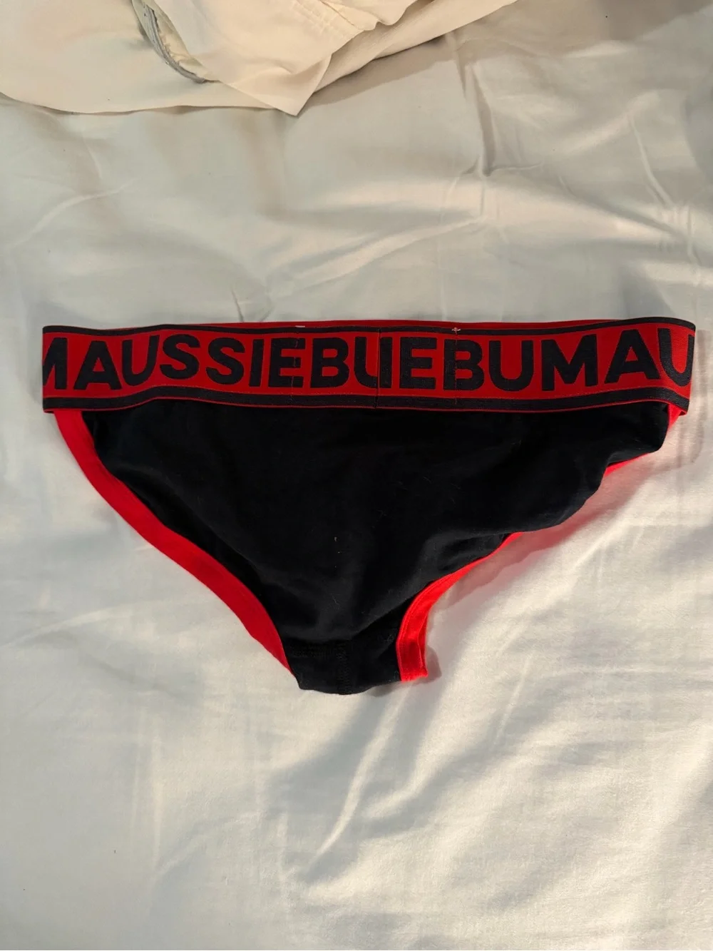 Aussiebum Men's Black & Red Brief